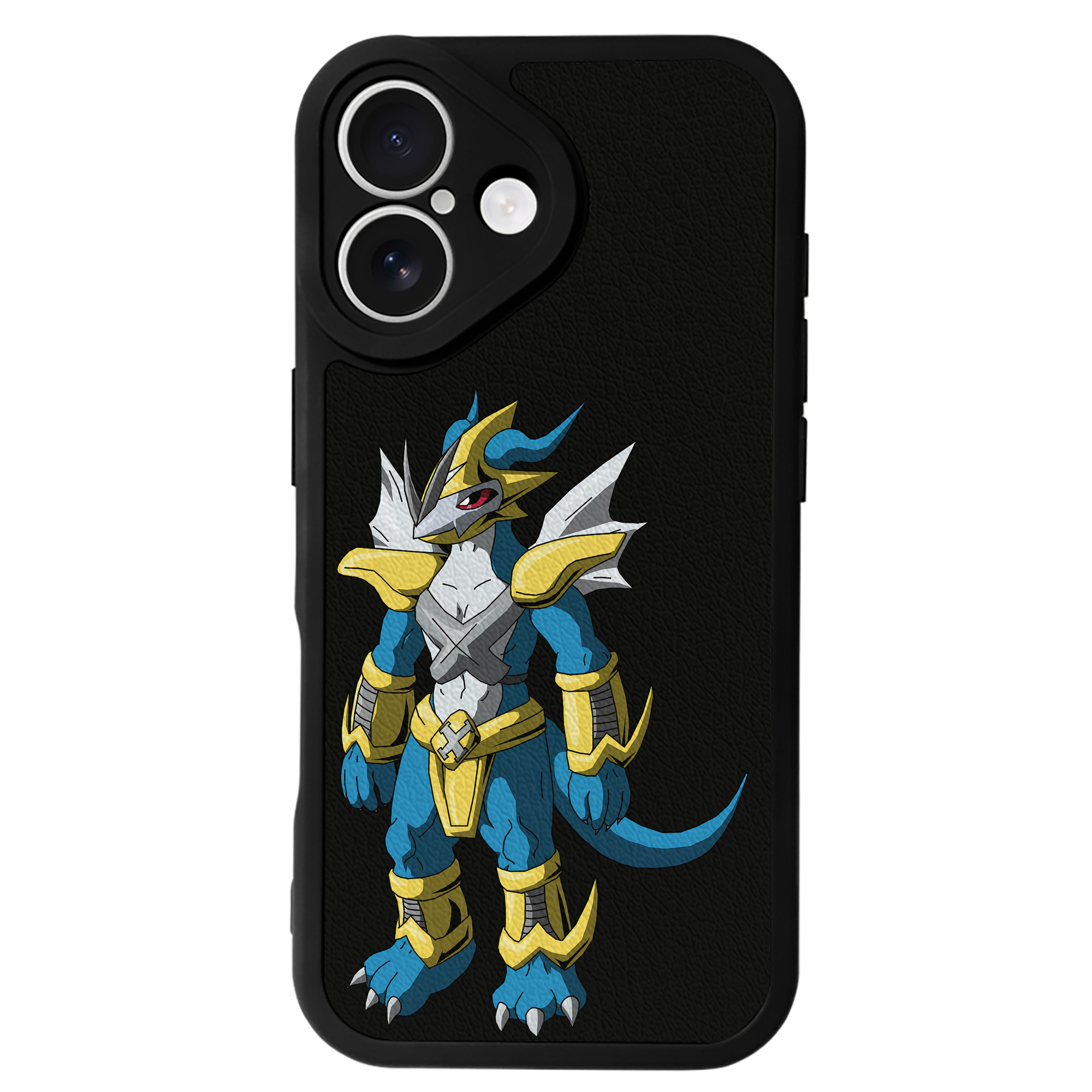 （画像用） Digimon デジタルモンスター/デジモン 【iPhone 16シリーズ対応】シリコンスマホケース（レザー調） 材質：シリコン